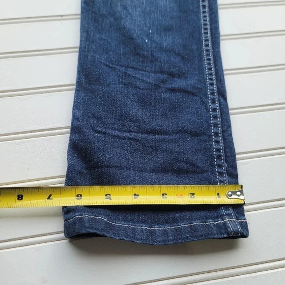 Simply Vera Wang Straight Jeans Women’s Dark Wash Blue 28x26 Stretch Sz 2 J9 - Picture 8 of 11